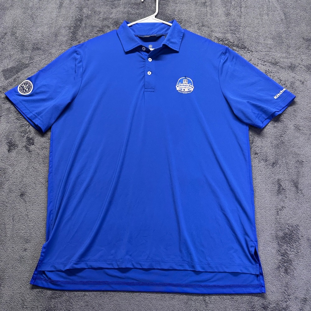 Polo Golf Ralph Lauren Polo Mens Large Blue 2021 Senior PGA Southern Hills Shirt